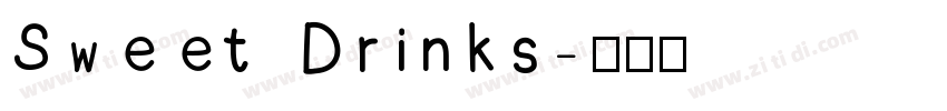 Sweet Drinks字体转换